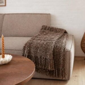 Ronja Bluclé Plaid Brun - COZY LIVING