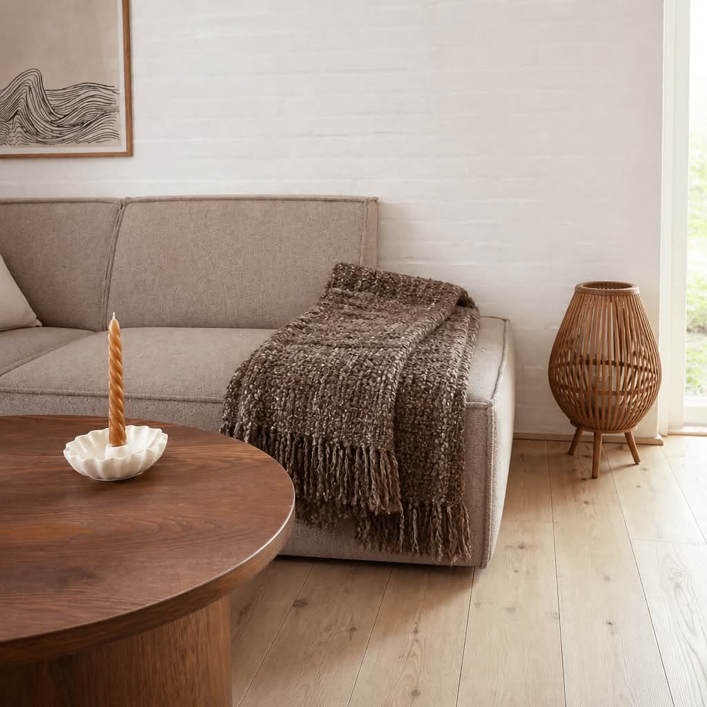 Ronja Bluclé Plaid Brun - COZY LIVING - Billede 2