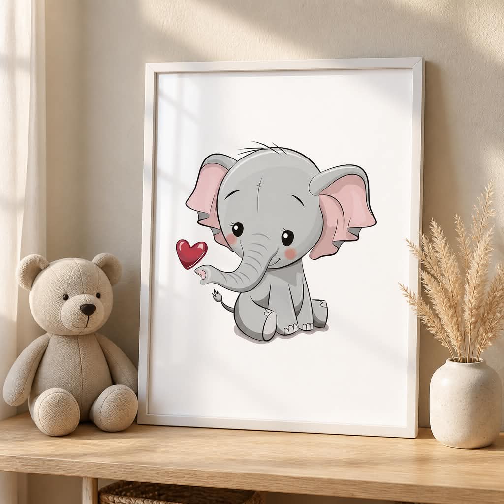 Plakat Elefant A3