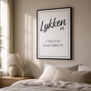 Plakat Lykken er... A3