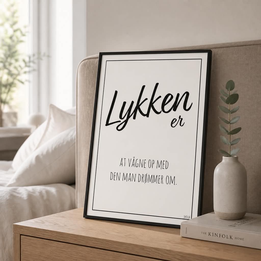 Plakat Lykken er... A3 - Billede 2