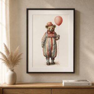 Plakat Bamse med Ballon A3