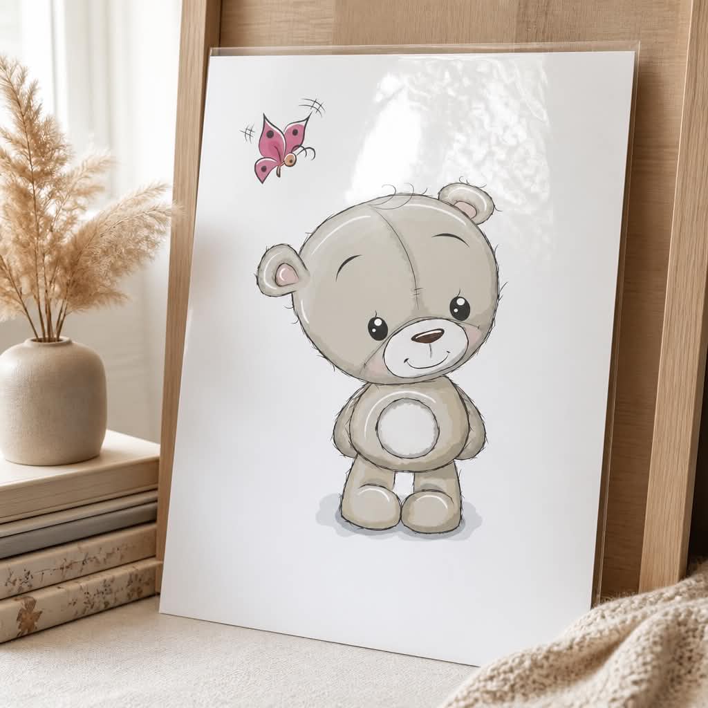 Plakat Bamse A3 - Billede 2