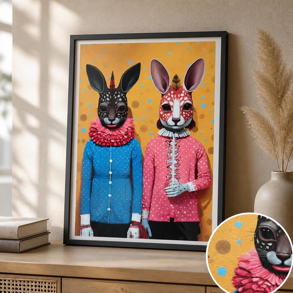 Plakat Colorful Bunnies A3