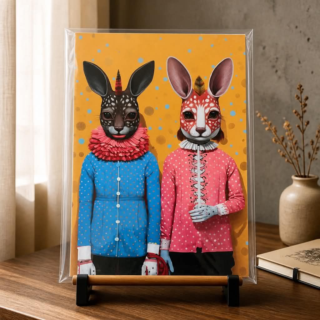 Plakat Colorful Bunnies A3 - Billede 2