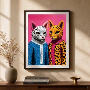Plakat Colorful Cats A3