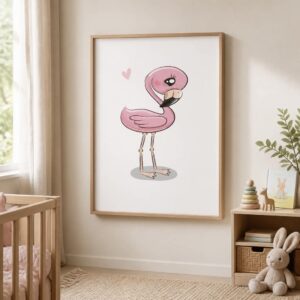 Plakat Flamingo A3