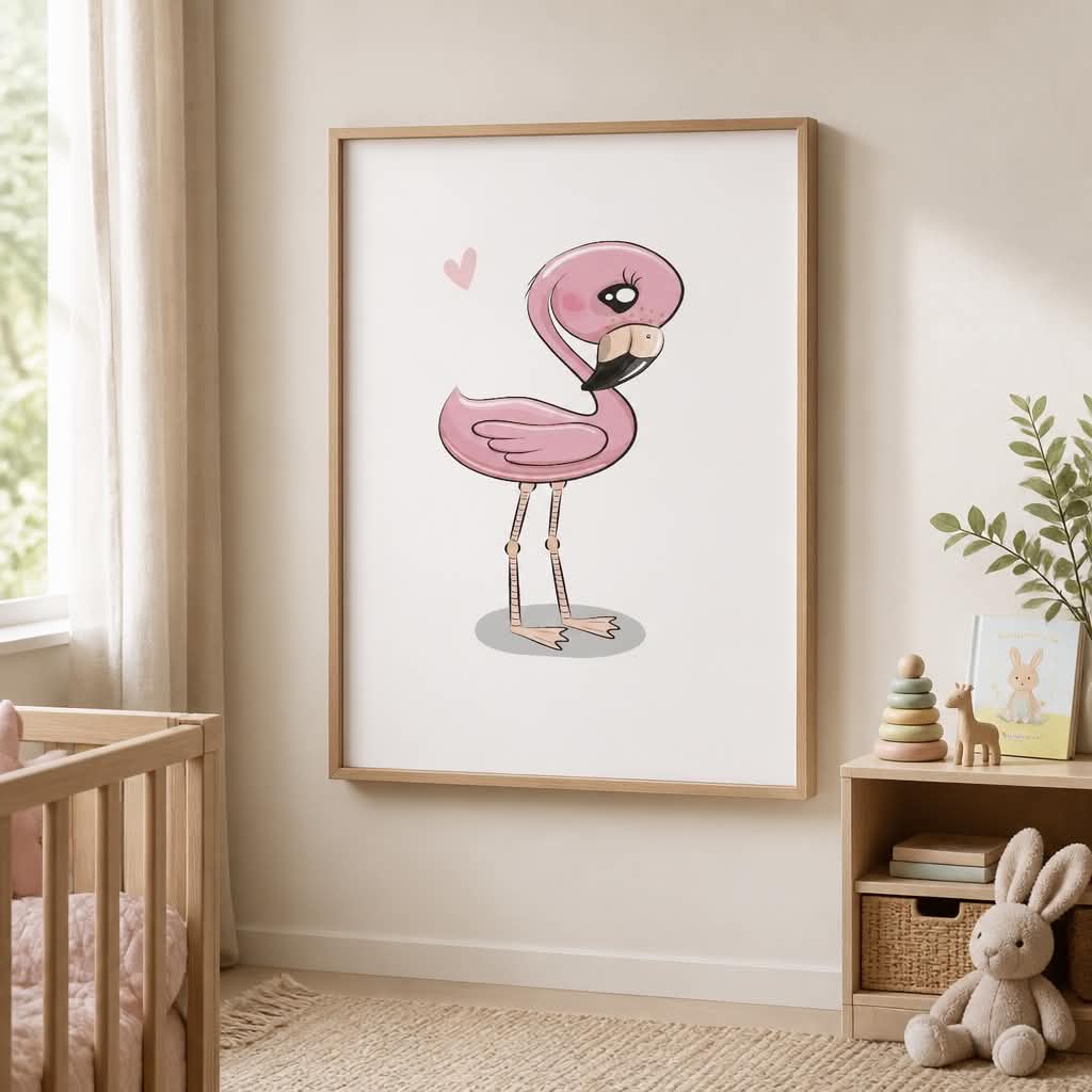 Plakat Flamingo A3