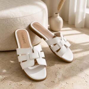 Flad Sandal Hvid