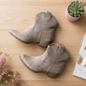 Cowboystøvler Kort Taupe