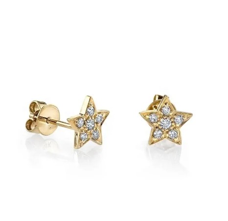 Ørestikkere Star Bling Guldbelagt - Billede 2