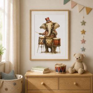 Plakat Cirkus Elefant A3