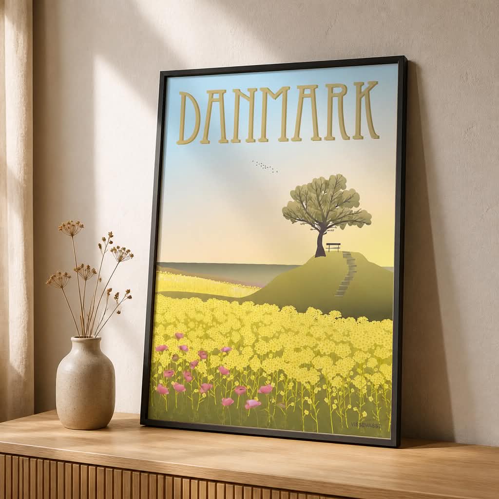 Plakat Danmark A3 - VISSEVASSE - Billede 2