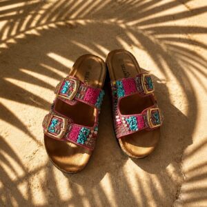 Sandaler Sten Turkis/Pink