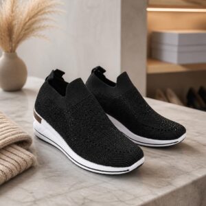 Sok Sneakers Sort Glitter