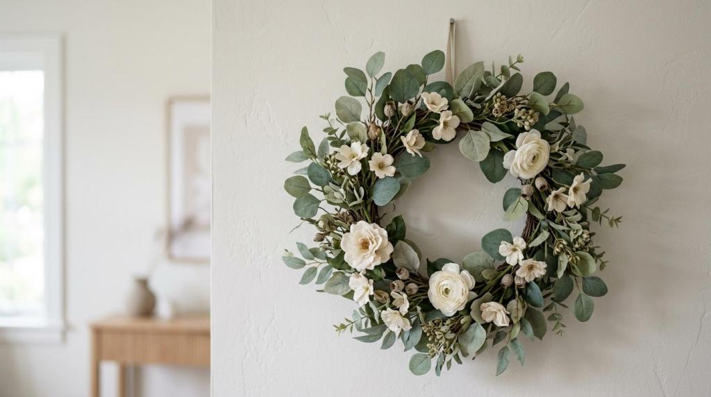 kunstig blomsterkrans