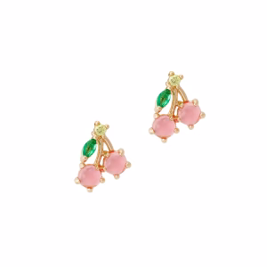 Ørestikker Cherry Rosa Guld