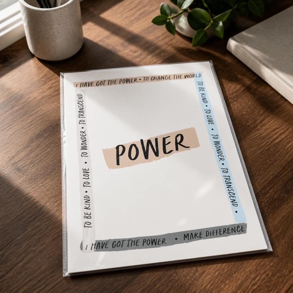Plakat Power A3 - Billede 2