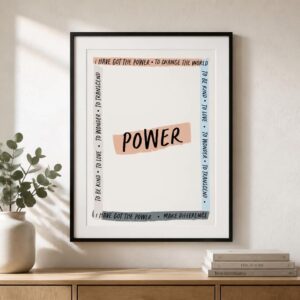 Plakat Power A3