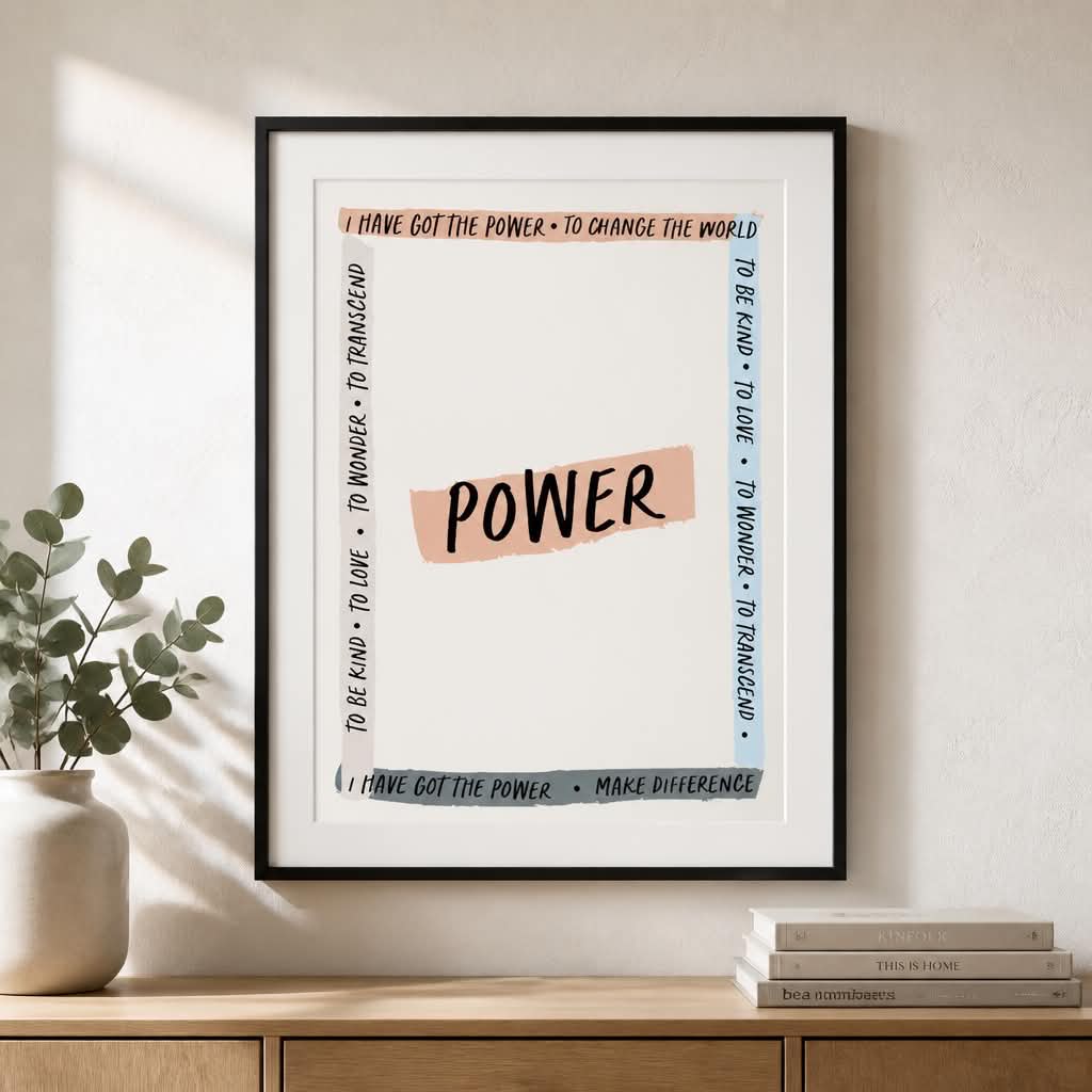 Plakat Power A3