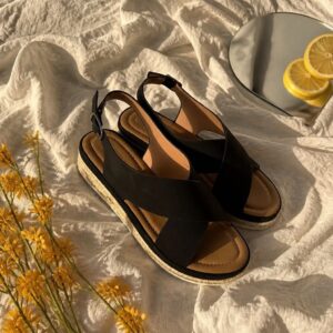 Blød Sandal Kryds Sort