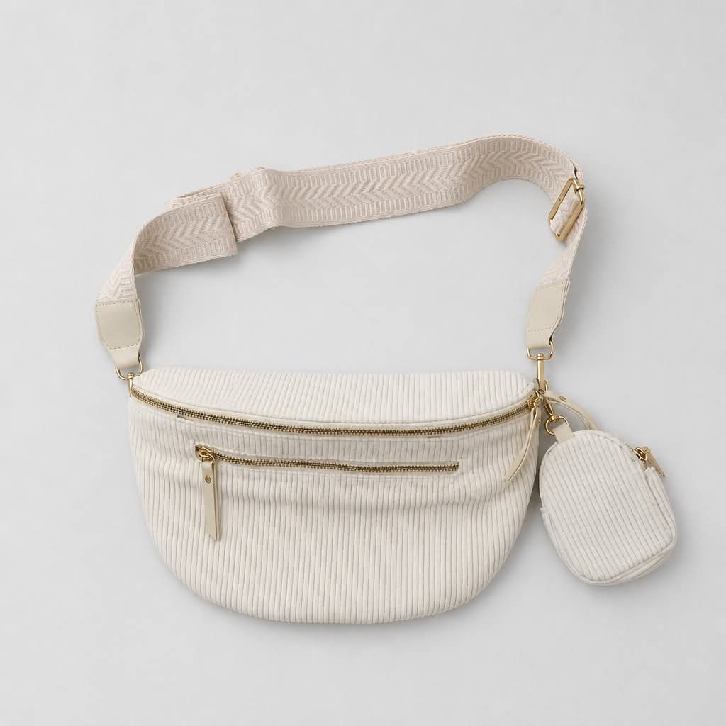 Bumbag Creme Fløjl - Billede 2
