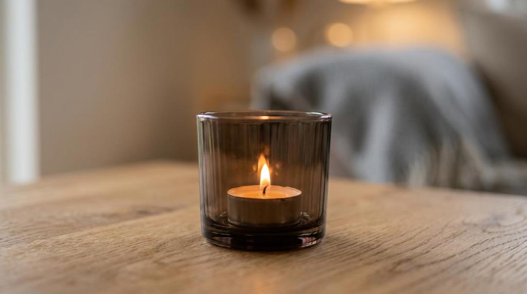 fyrfadsstager glas