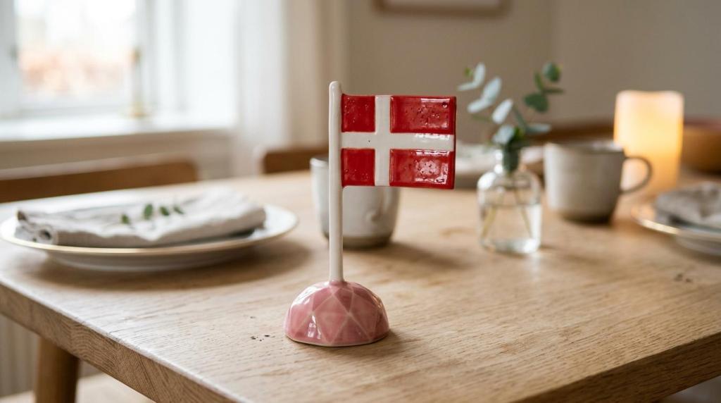 keramik flag med navn