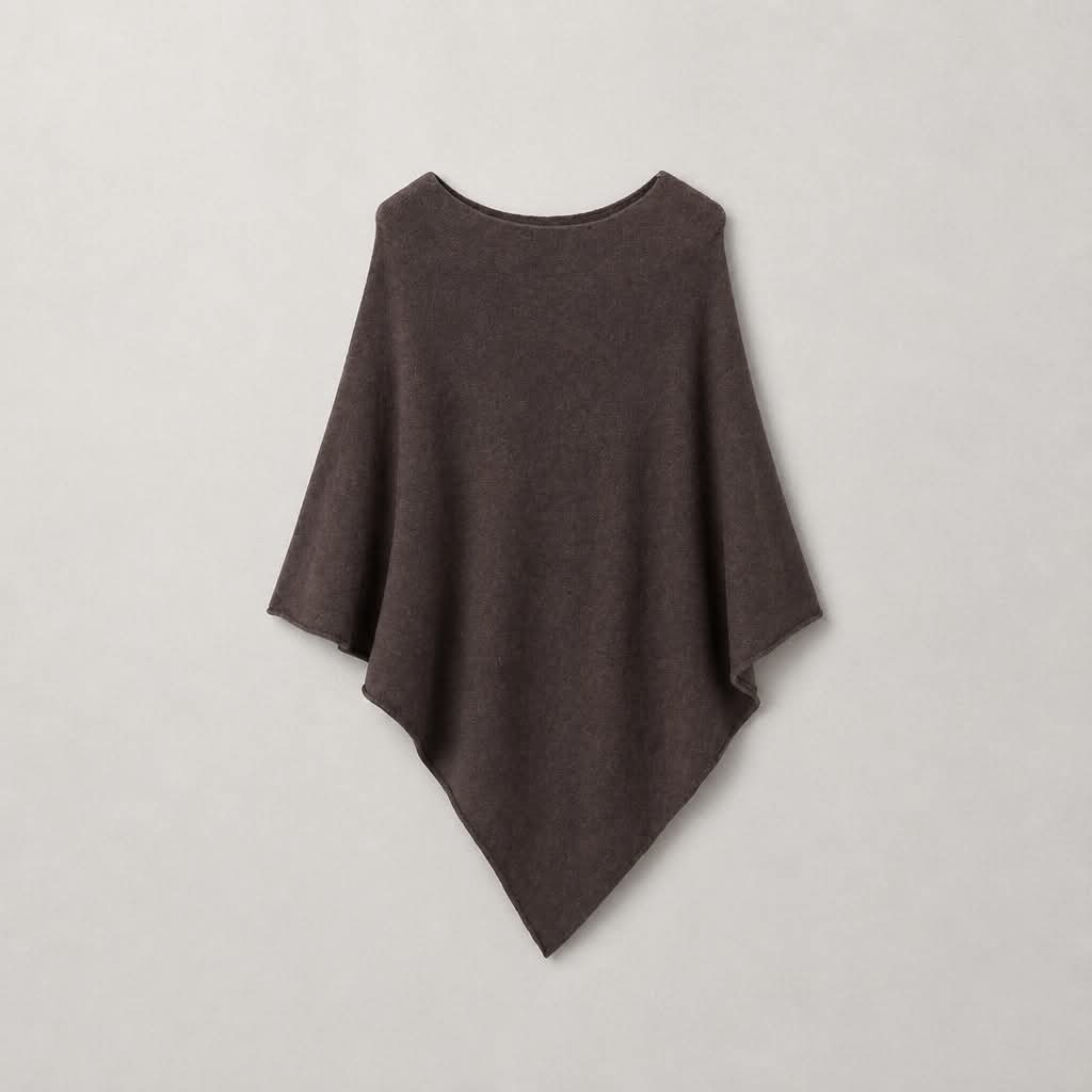 Poncho Chokoladebrun - New Collection - Billede 2