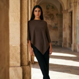 Poncho Chokoladebrun - New Collection