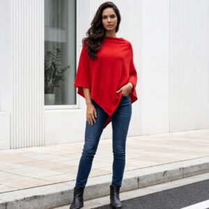 Poncho Rød - New Collection