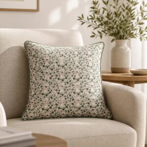 Pude Blomster Grøn - Cozy Living