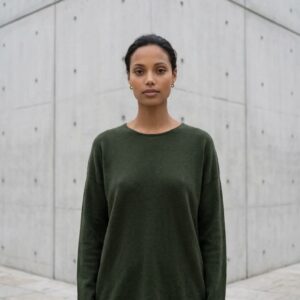 Strikbluse Grøn - New Collection Onesize