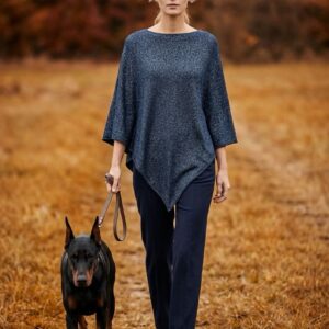 Poncho Marine Glitter- New Collection