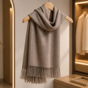 Halstørklæde Bling Kant - Taupe