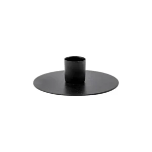 Lysestage D10x2,7cm metal, Sort - Speedtsberg