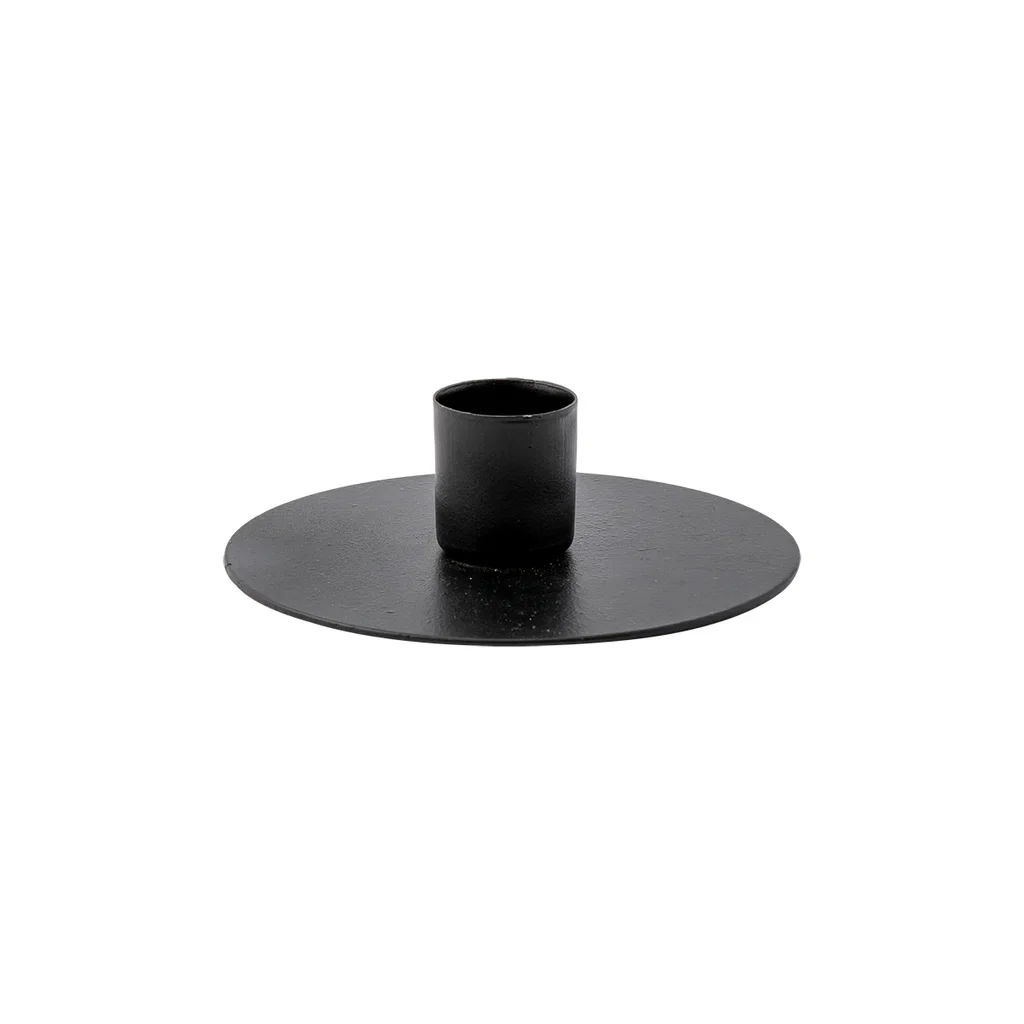 Lysestage D10x2,7cm metal, Sort - Speedtsberg