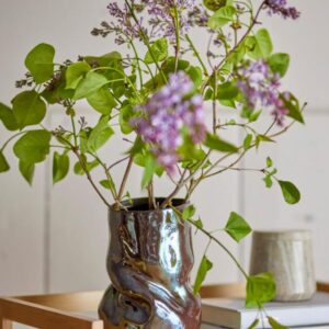 Apio Vase, Sort, Stentøj - Bloomingville