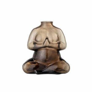 Elze Vase, Brun, Glas - Bloomingville