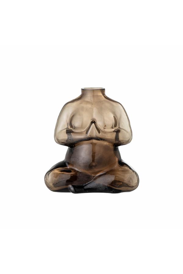 Elze Vase, Brun, Glas - Bloomingville