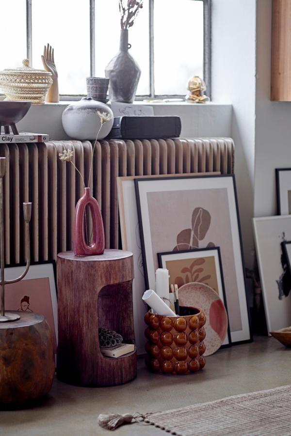 Elze Vase, Brun, Glas - Bloomingville - Billede 2