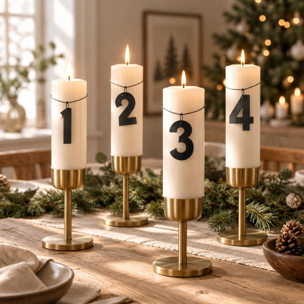 Adventstal 1-4 Sort - Billede 3