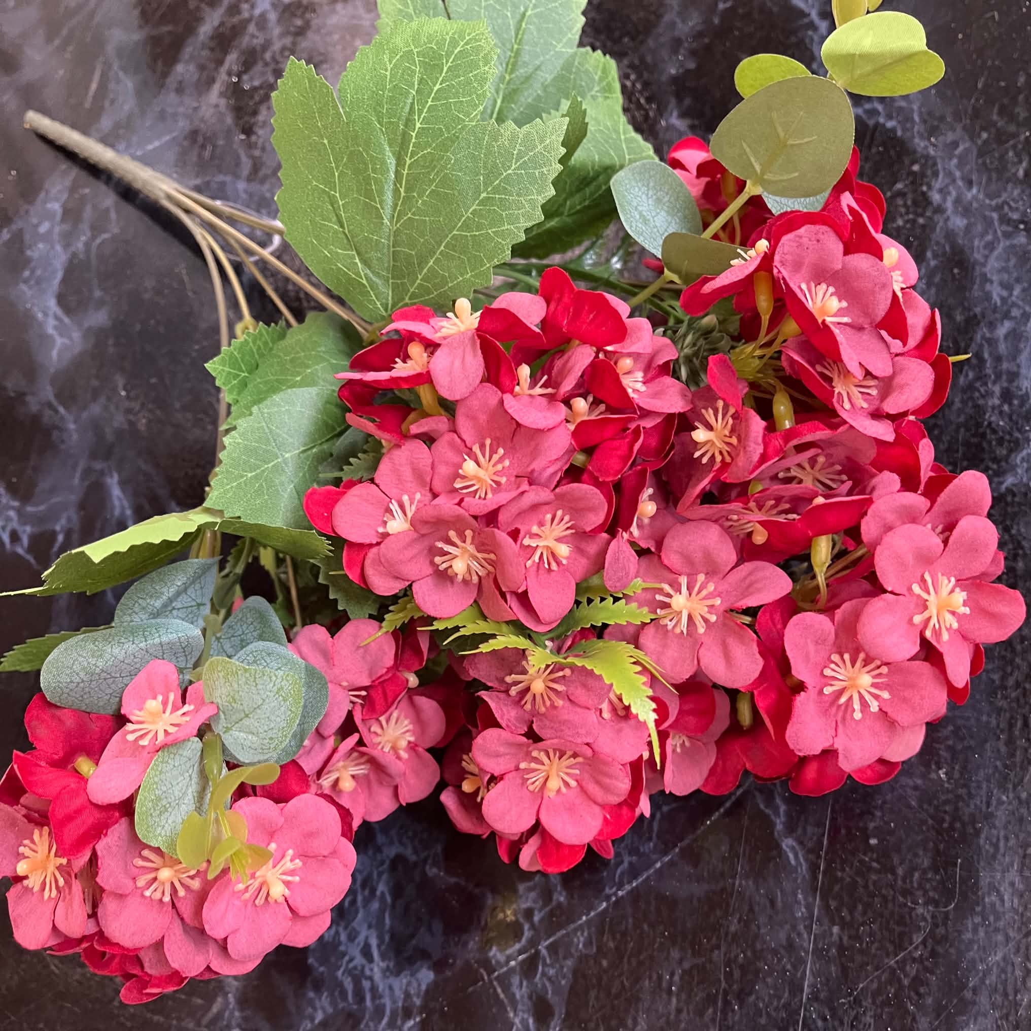 Kunstig Buket med Hortensia - Billede 3
