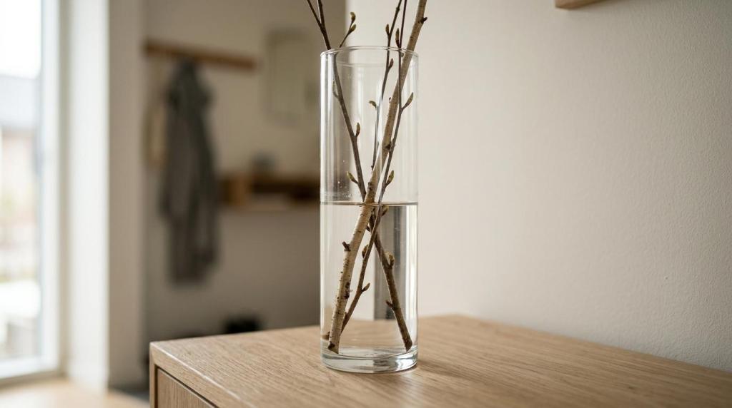 høj smal vase