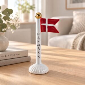 Keramikflag Danmark Creme Prikker - Speedtsberg