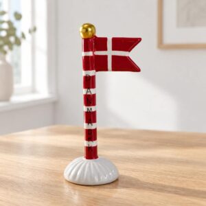 Keramikflag Danmark Rød Striber - Speedtsberg