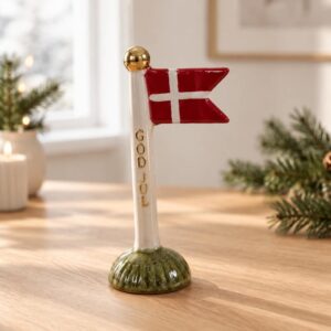Keramikflag God Jul Grøn/Sand - Speedtsberg