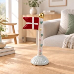 Keramikflag Hjerter Grøn/Sand - Speedtsberg