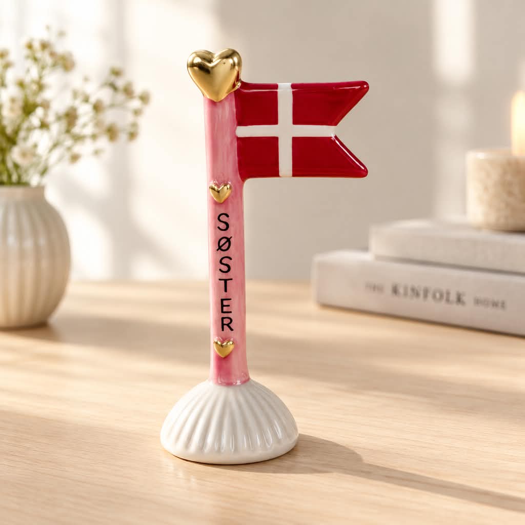 Keramikflag Søster Rosa/Grå - Speedtsberg