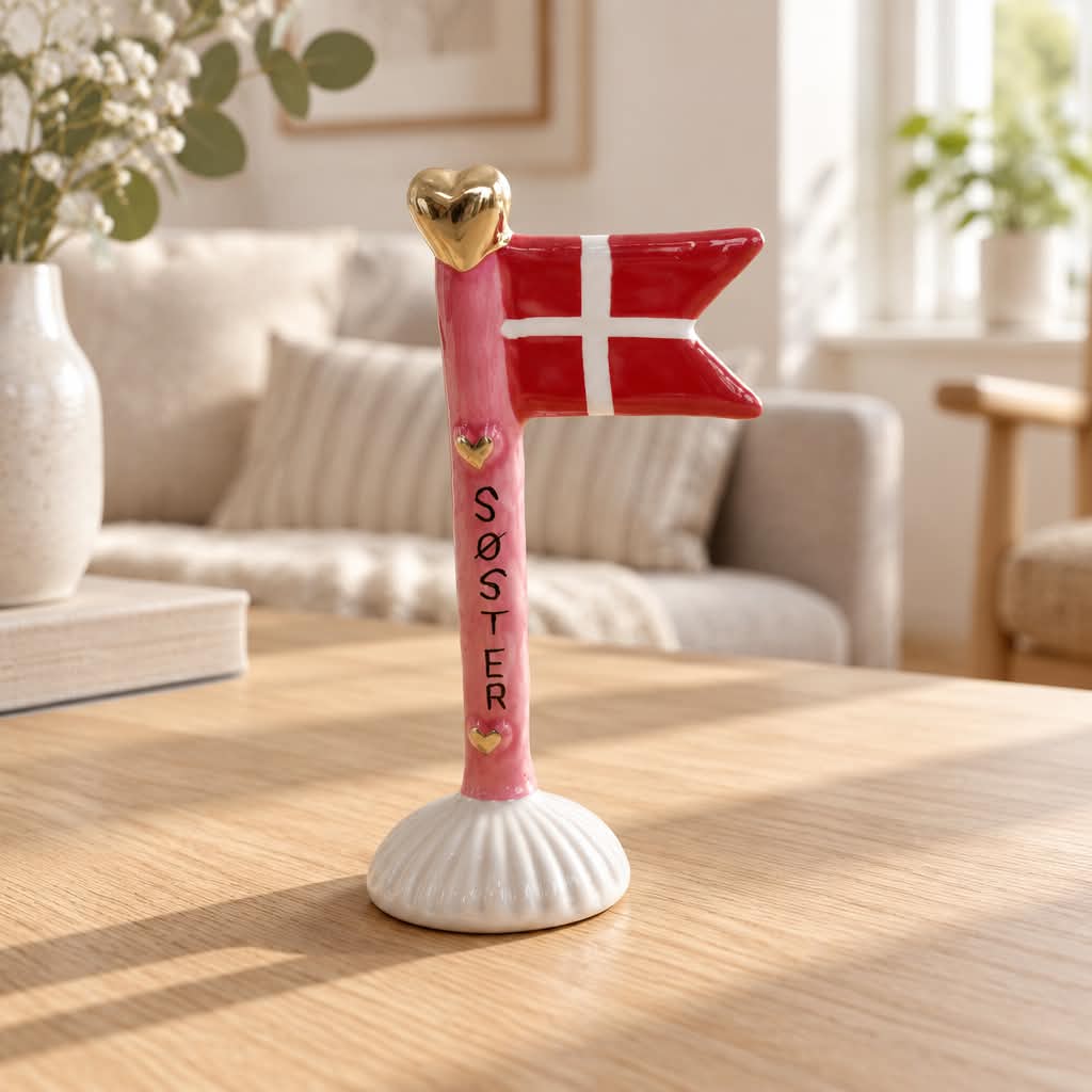 Keramikflag Søster Rosa/Grå - Speedtsberg - Billede 2